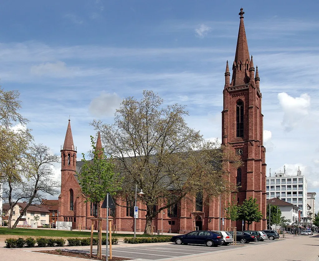 The "Domkirche" of Lampertheim (Hesse, Germany)