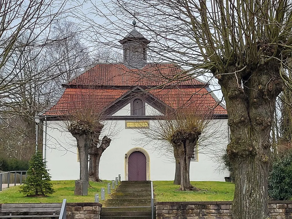 The Protestant Waldensian church in Mariendorf, a district of Immenhausen, was founded in 1687 for Waldensian religious refugees. The building was constructed between 1701 and 1705.