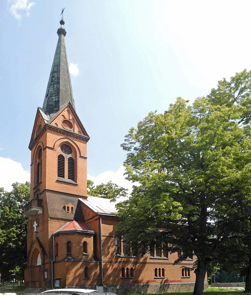 Evangelische Kirche (byv. Evangelický kostel zv. Červený) in Leitmeritz (Litoměřice), Žižkova 2039/3