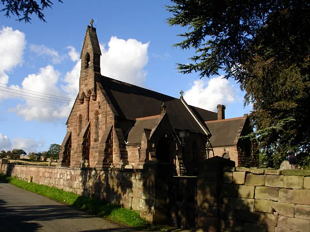 St Giles, Croxden. St Giles was built about 1884/5 to replace an earlier chapel by the abbey.