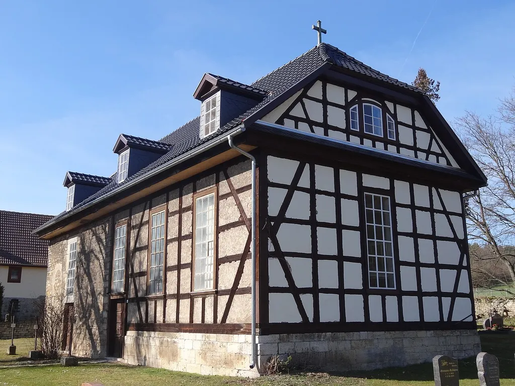 Church in Großhettstedt, Thuringia, Germany