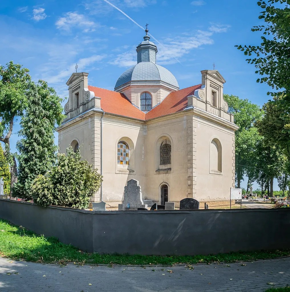 Holy Cross church in Lwówek, Greater Poland Voivodeship, Poland