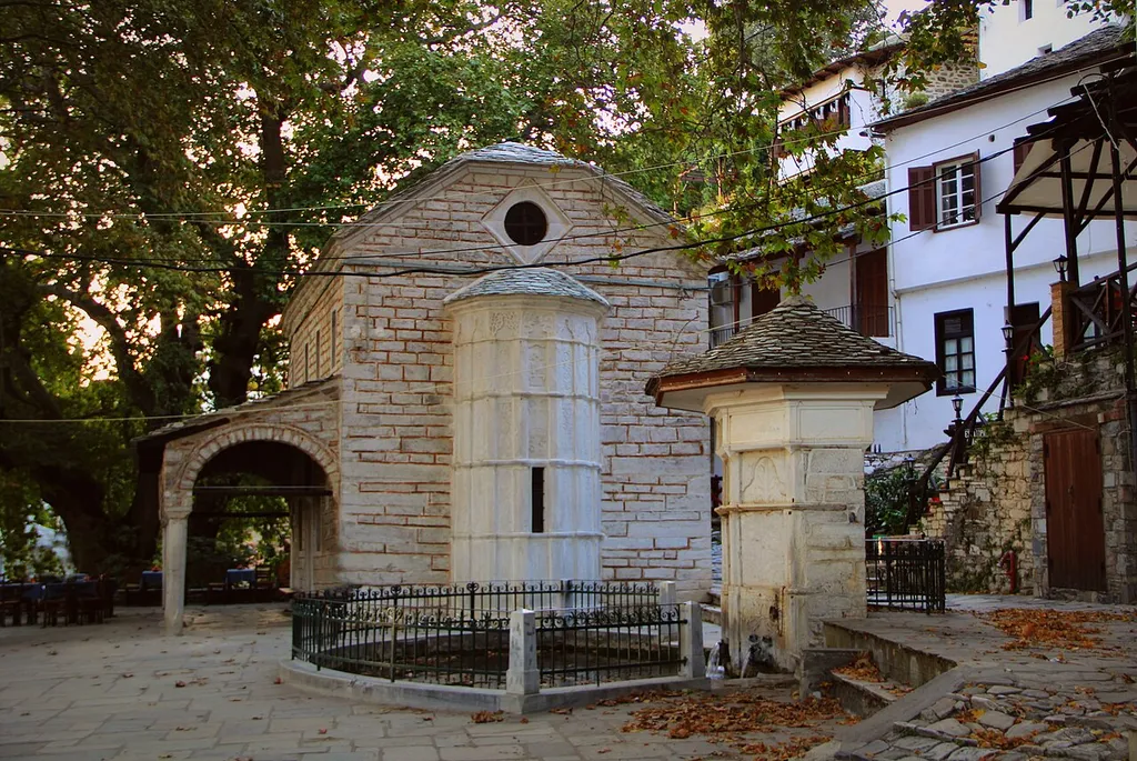 The Fountain of Makrinitsa Village