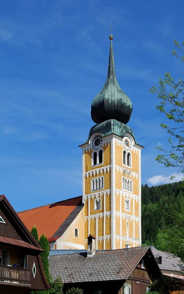 The catholic church of Schladming, Styria.