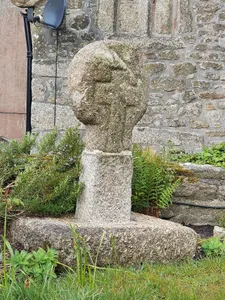 Churchyard cross in St Just's churchyard, 10m west of the church