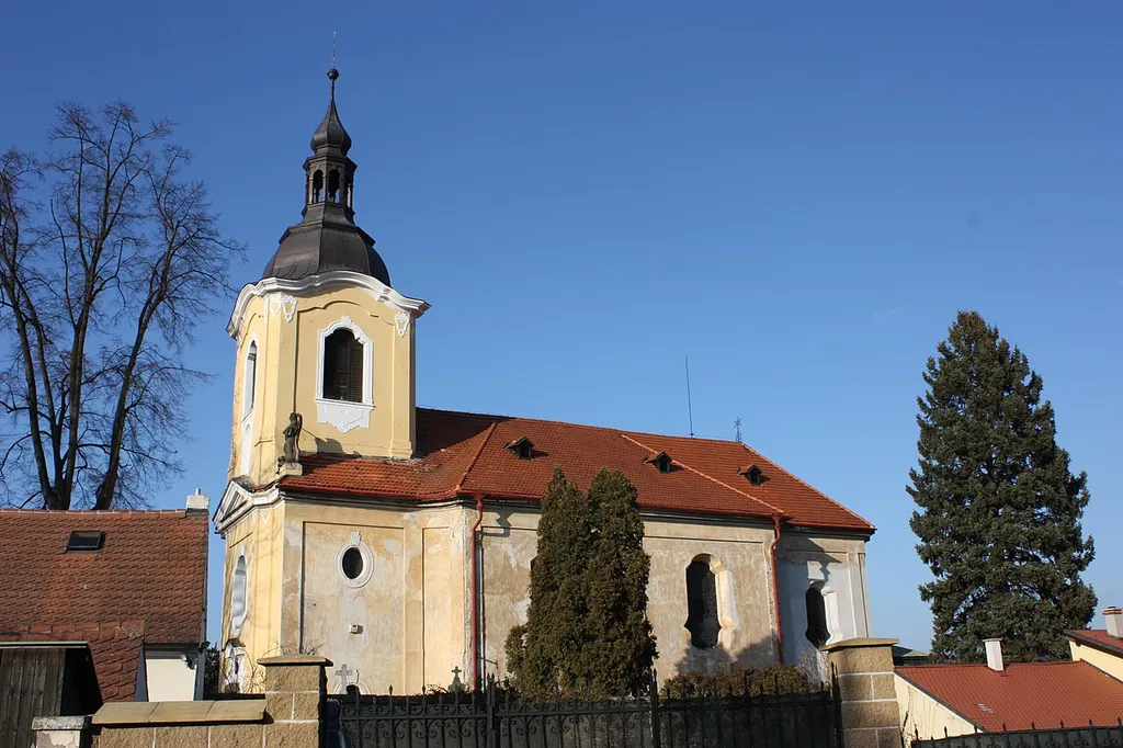 Church of St. Maurice in Řevnice, Czechia.