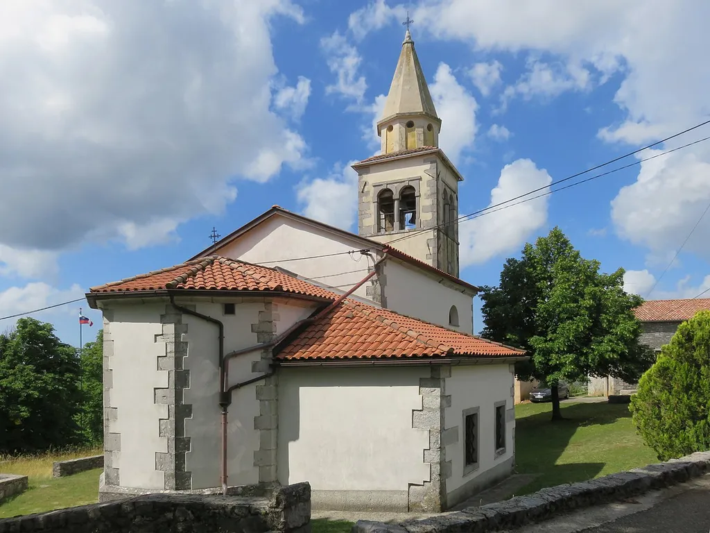 Archangel Michael Church in Lipa, Municipality of Miren–Kostanjevica, Slovenia