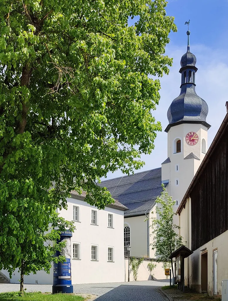 Evangelisch-lutherische St.-Martins-Kirche Töpen, Oberfranken, Bayern, Deutschland
