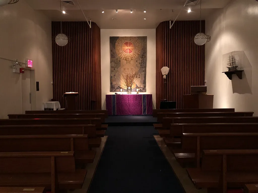 This is a picture of the Christ Lutheran Church, held in the Seafarer and International House