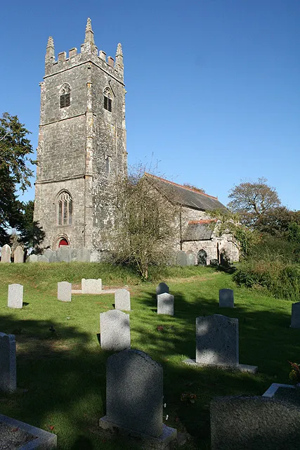 Parish church of St Padern (or Saint Paternus), North Petherwin, Cornwall, seen from the southwest