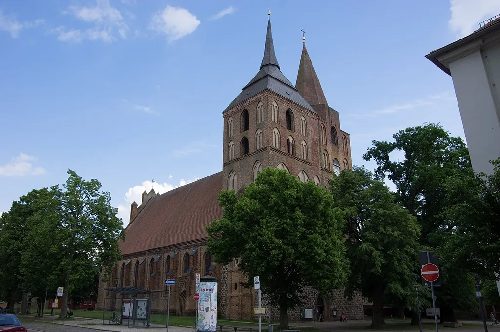 Gransee in Brandenburg. Die Kirche steht unter Denkmalschutz.