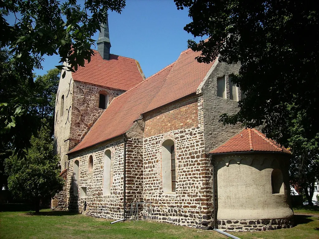 Romanesque church in Rösa (Muldestausee, Anhalt-Bitterfeld district, Saxony-Anhalt)