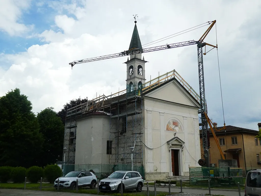 Villabruna (Feltre, Veneto, Italy), Saint George church under renovation