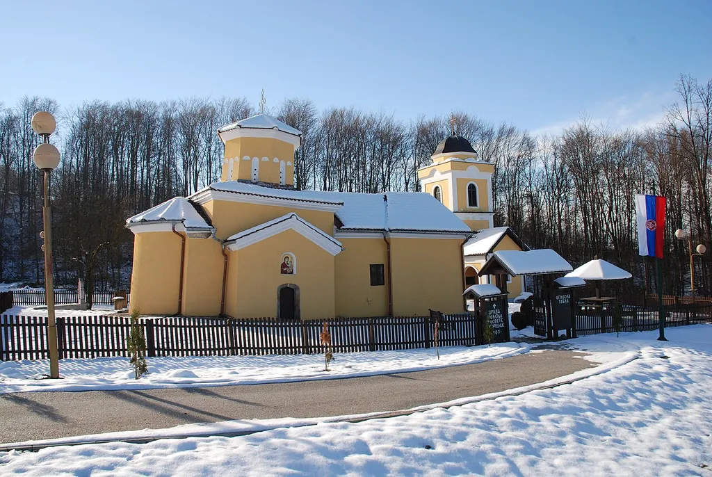 General look of Church of the Nativity of the Virgin in Goračići, Lučani