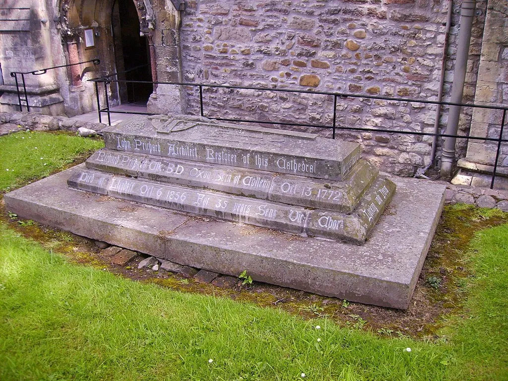 John Prichard (architect) Grave - Llandaff Cathedral