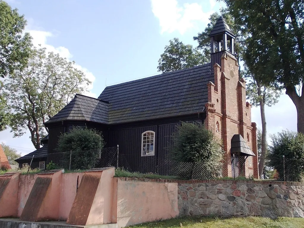 Brudzewo - rzymskokatolicki kościół parafialny p.w. św. Marii Magdaleny, drewn., 1826