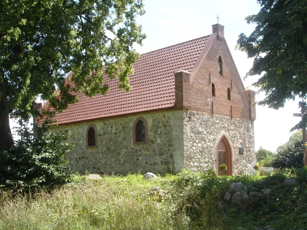Church in Kicko, Poland, Western Province, Stargard district, commune Stara Dąbrowa