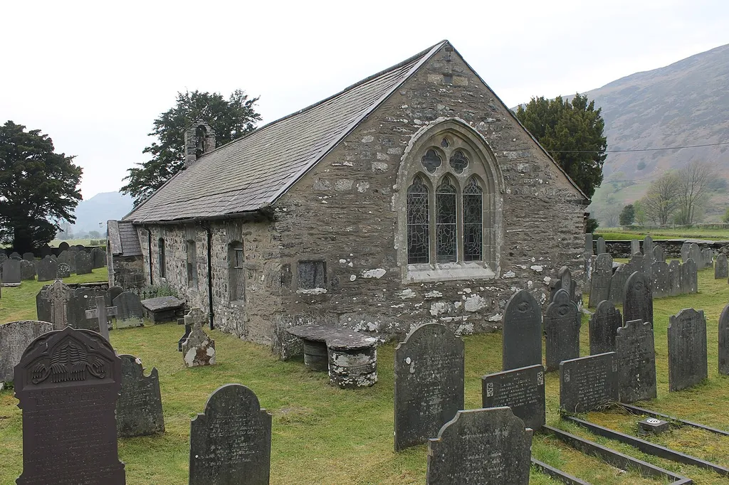 Church of St Michael, Llanfihangel-y-Pennant, near Castell y Bere, Gwynedd. Building is 12th century but the graveyard and site is much older, possibly Celtic. Grade: II* Date Listed: 17 June 1966 Cadw Building ID: 4747.