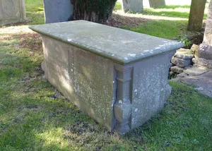 Monument to Lewis Bryon in churchyard to south west of St Mary Magdalene's Church