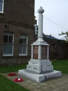 Inverbervie, King Street, Parish Church, War Memorial