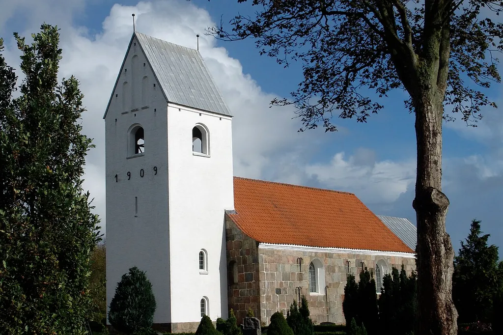 The danish church, Sønder Felding Kirke in Vestjylland between Skjern and Herning.