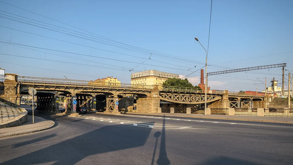 Tsarskoselsky Railway Bridge in Saint Petersburg