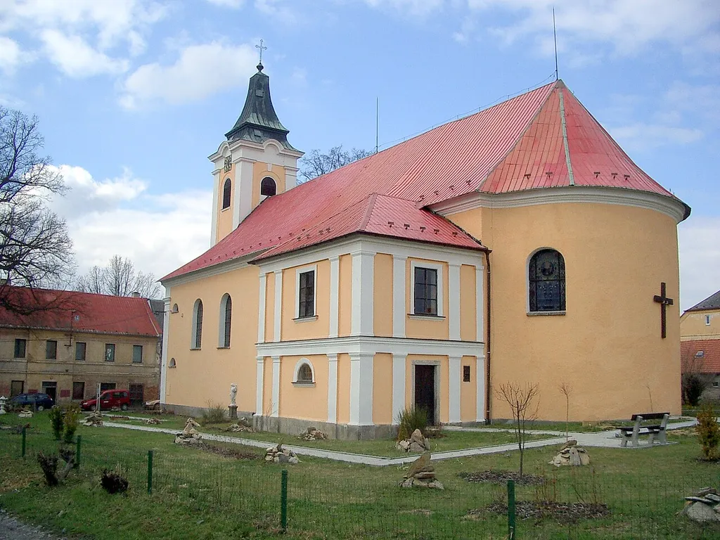 Nový Kostel, raising of the holy cross church