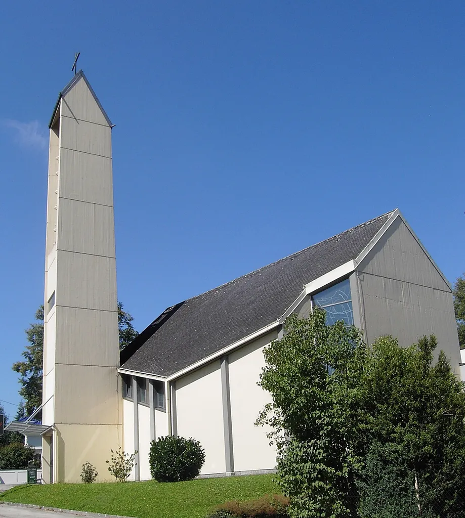 Bad Hall Evangelische Pfarrkirche Römerstraße, Ansicht von Römerstraße