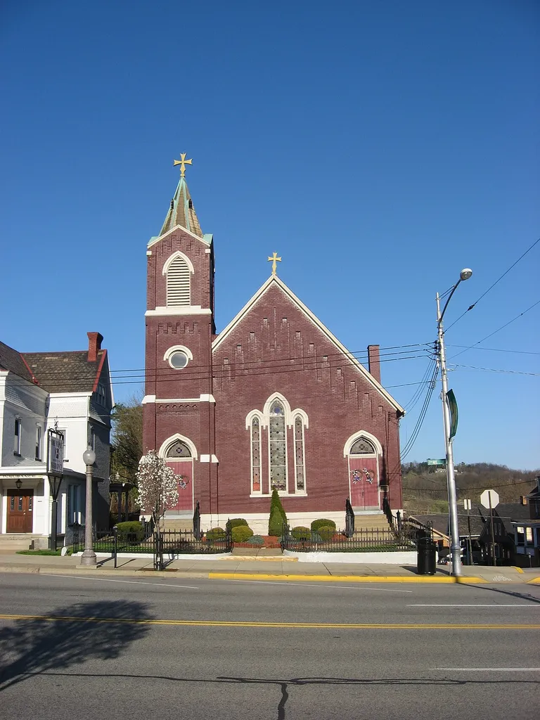 Holy Spirit Fellowship, located at 900 Seventh Avenue (Pennsylvania Route 18) in Beaver Falls, Pennsylvania, United States. Built as the First Reformed Presbyterian Church, it became St. Ladislaus Catholic Church in 1924; after that church closed, it became the home of Holy Spirit Fellowship. When Geneva College moved to Beaver Falls in 1880, its classes were held at this site until its first building was completed.