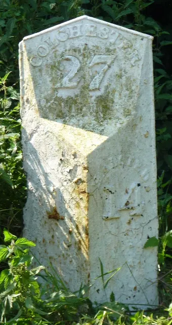Old Milestone, A1017, Rowley Hill, Sturmer