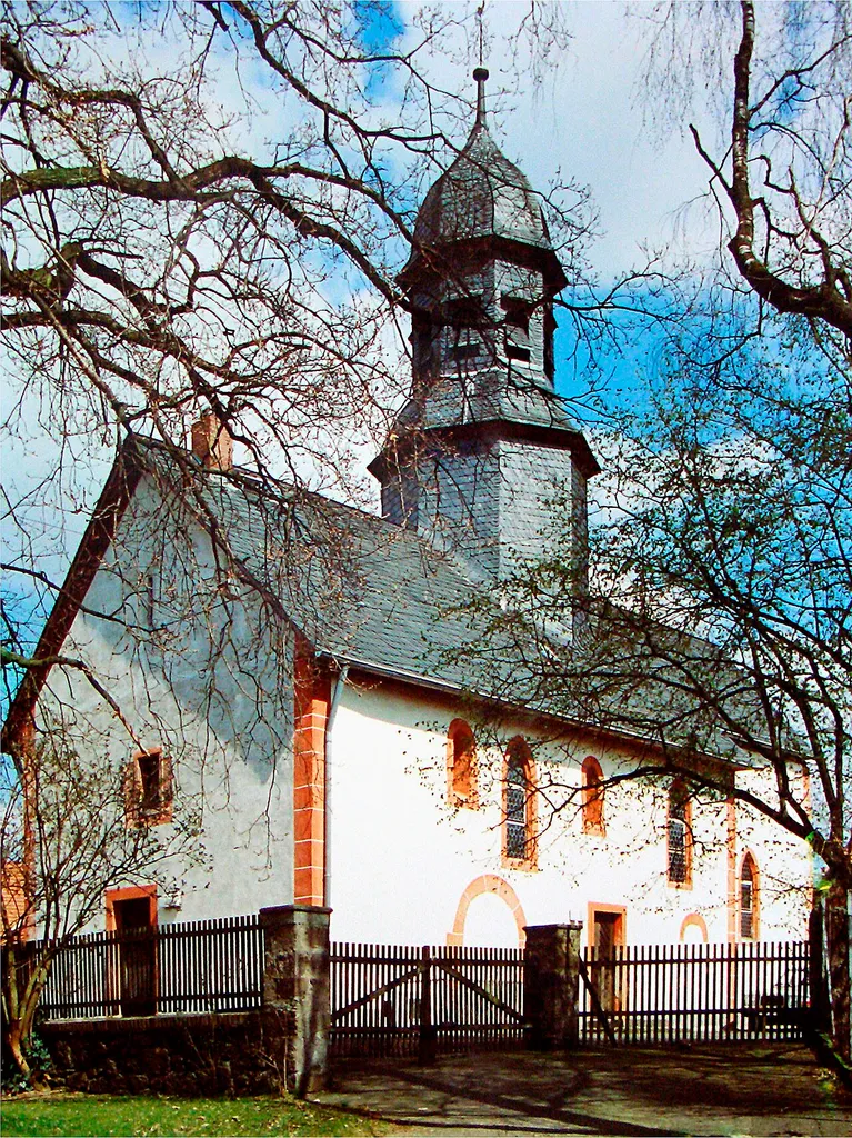 Evangelische Kirche Queckborn, Grünberg, Landkreis Gießen, Hessen, Deutschland