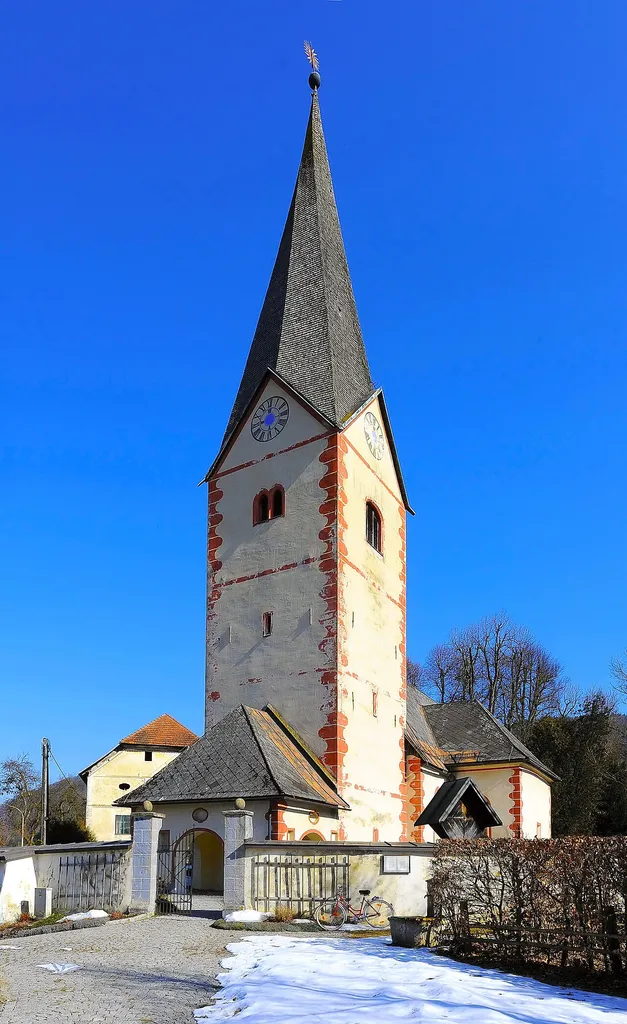 Parish church Saint Paul in Möchling, municipality Gallizien, district Voelkermarkt, Carinthia, Austria