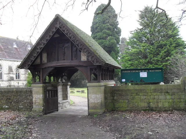 The lych gate at St Matthew, Blackmoor