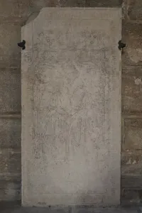 Dijon St Benigne cathedral, Olivier de Frémary & Jean Tabourot ledger stone