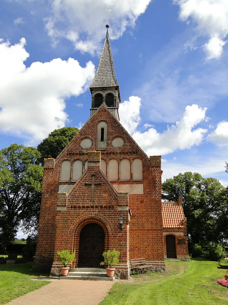 Church in Marihn, district Müritz, Mecklenburg-Vorpommern, Germany