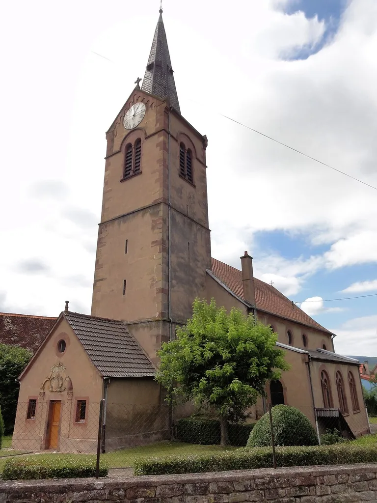 Alsace, Bas-Rhin, Romanswiller, Église protestante (XVIIe-XVIIIe-XIXe), rue des Eglises. This building is indexed in the base Mérimée, a database of architectural heritage maintained by the French Ministry of Culture, under the reference IA67006619 . brezhoneg ∙ català ∙ Deutsch ∙ English ∙ español ∙ Esperanto ∙ euskara ∙ français ∙ italiano ∙ magyar ∙ Nederlands ∙ português do Brasil ∙ português ∙ română ∙ sicilianu ∙ slovenščina ∙ suomi ∙ svenska ∙ Ελληνικά ∙ беларуская (тарашкевіца) ∙ македонски ∙ русский ∙ українська ∙ বাংলা ∙ 中文 ∙ +/−