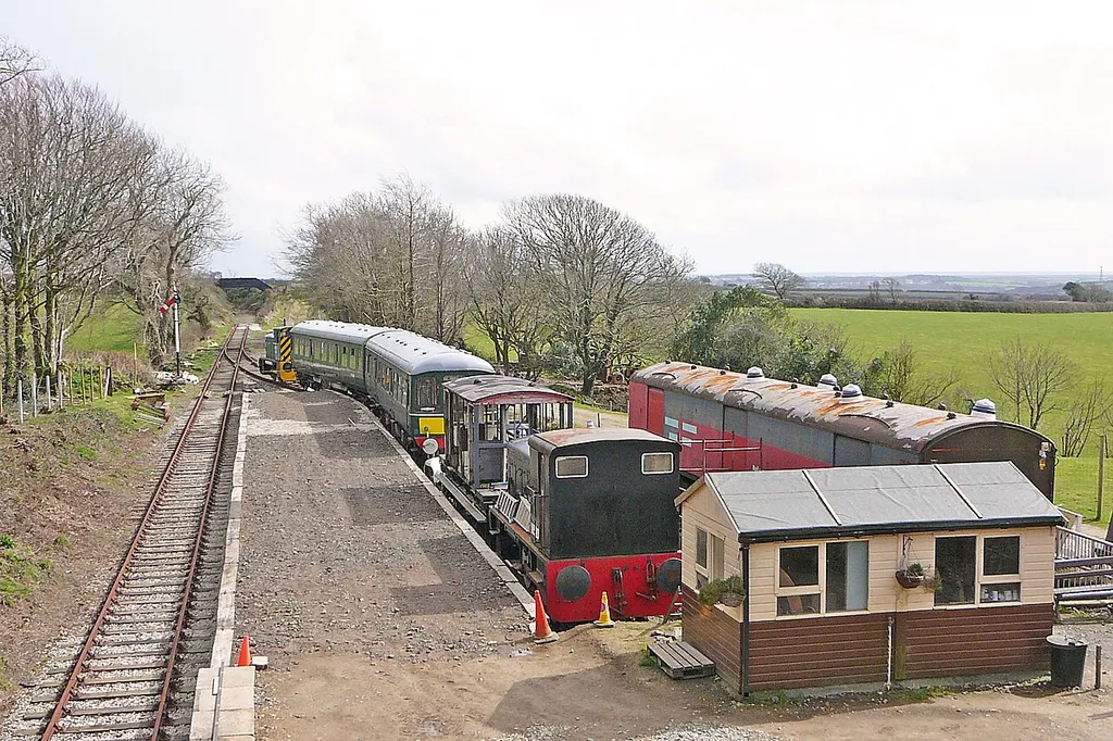 Trevarno railway station on the Helston Railway.