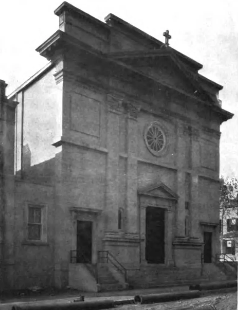 An image of Saint Anthony's taken from a 1914 publication entitled "The Catholic Church in the United States of America: Undertaken to Celebrate the Golden Jubilee of His Holiness, Pope Pius X, Volume 3." The image can be found on page 382.