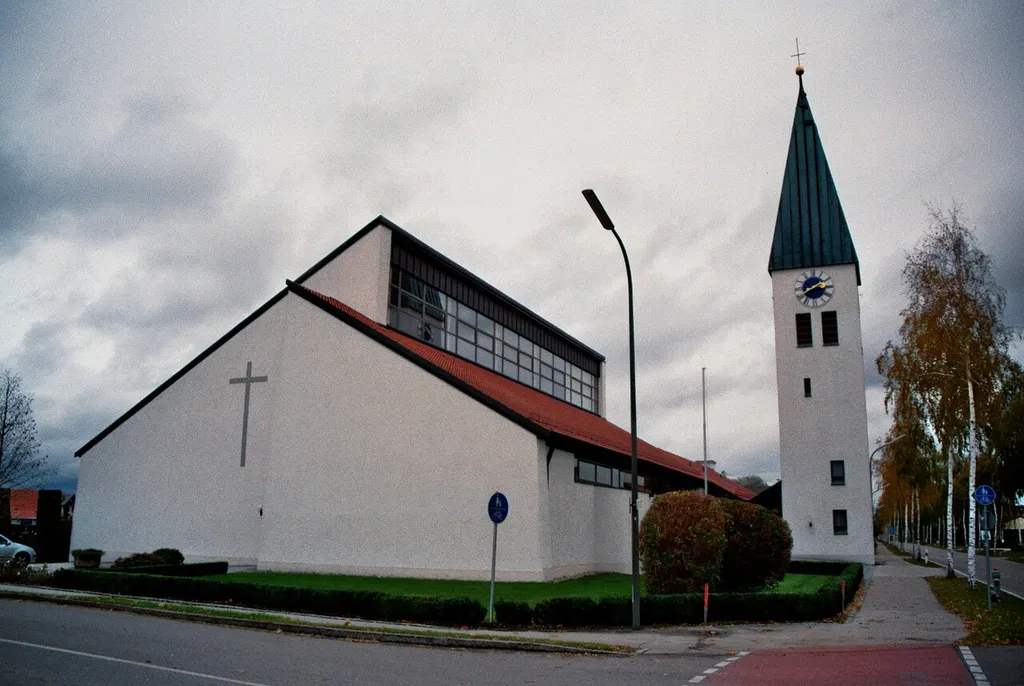 Roman Catholic St Joseph (St. Josef) Church in Klingsmoos, part of Königsmoos, District Neuburg-Schrobenhausen, Bavaria, Germany. The church interior is a listed cultural heritage monument.