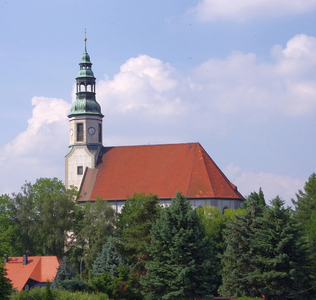 The church of Niederoderwitz, Oderwitz, Germany.