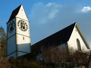 reformed church with rectory and laundry house