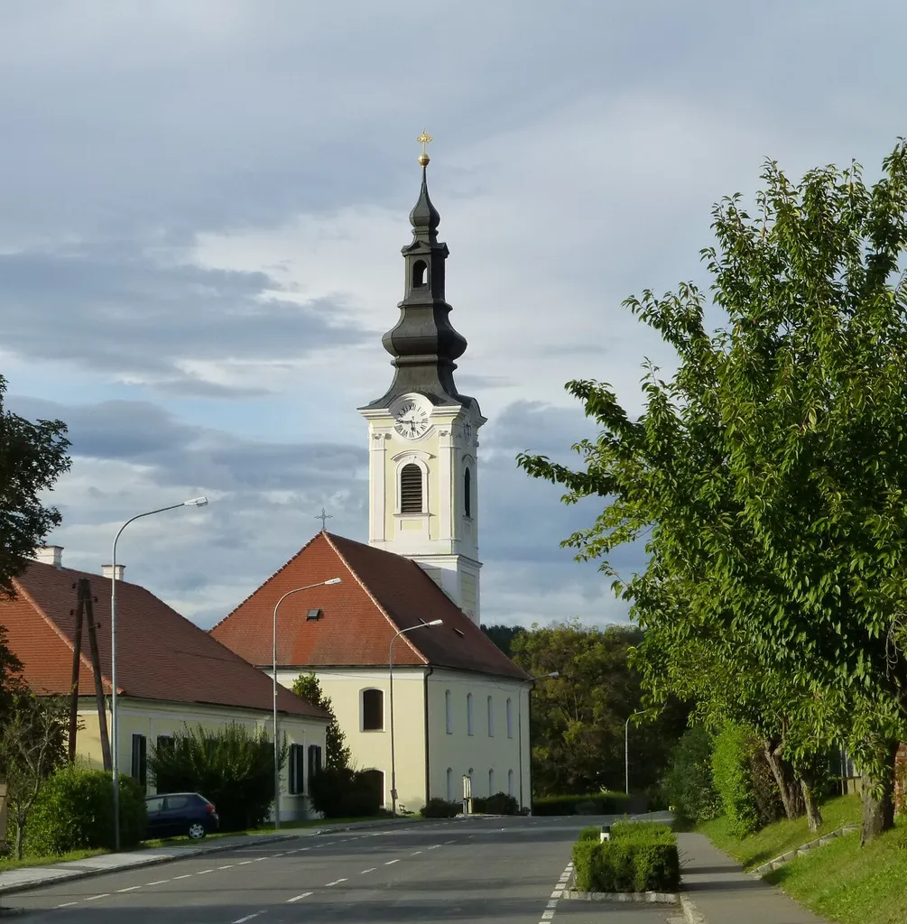 Eglise évangélique de Kukmirn, Burgenland, district de Güssing, Autriche.