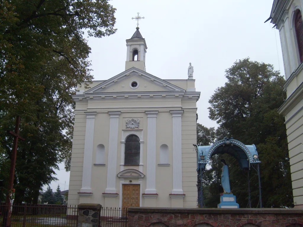 The church in Rybno, Poland