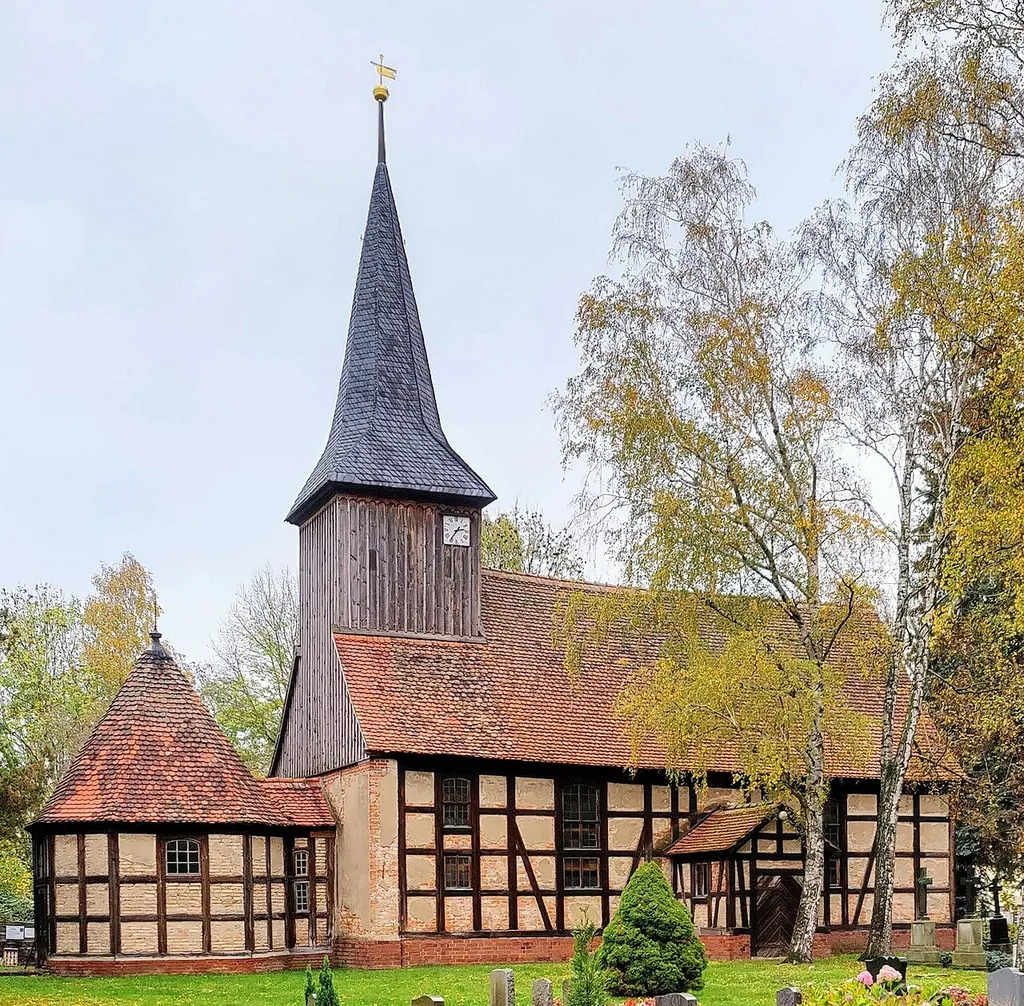 Evangelische Christuskirche Markee, Gemeinde Nauen, Landkreis Havelland, Brandenburg, Deutschland