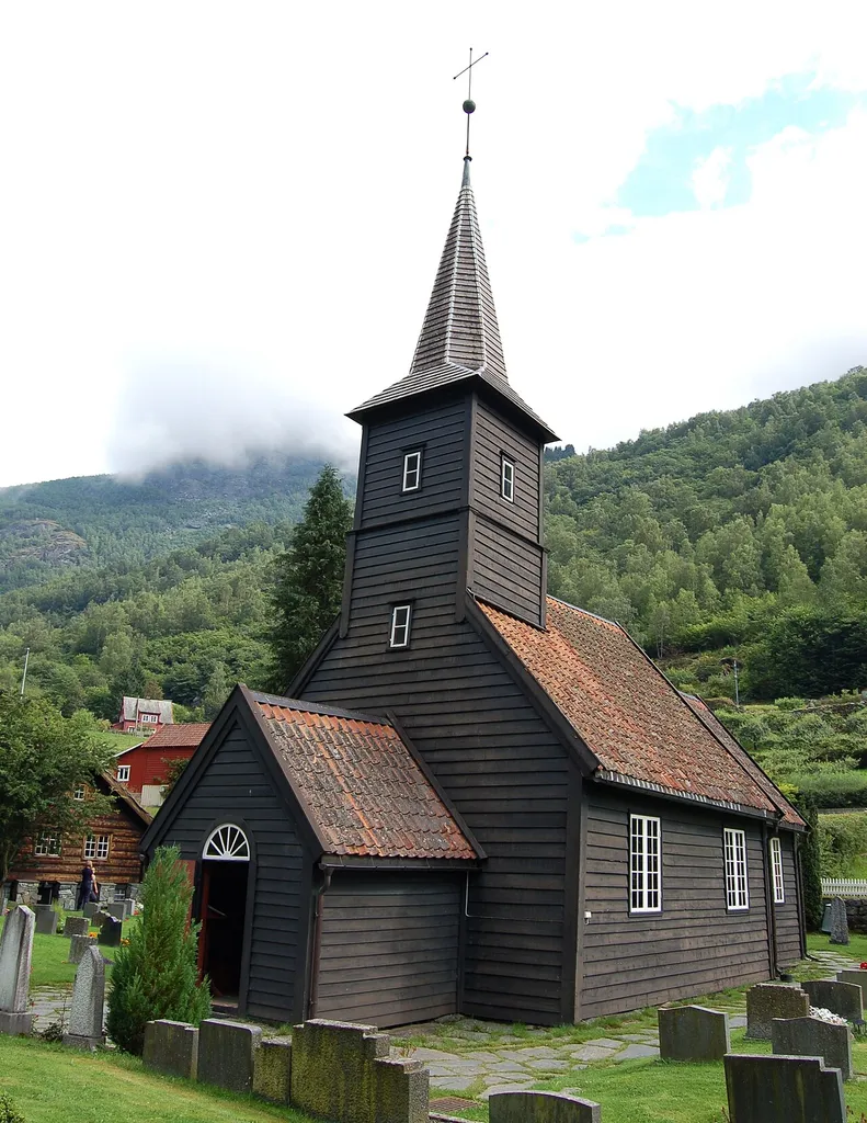 Flaam church. You are free to use this picture outside Wikipedia (see license), as long as you write: Photo: Arnstein Rønning