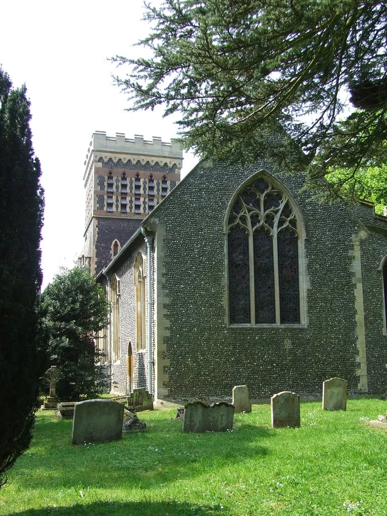 SS Peter and Paul parish church, Foxearth, Essex, seen from the east