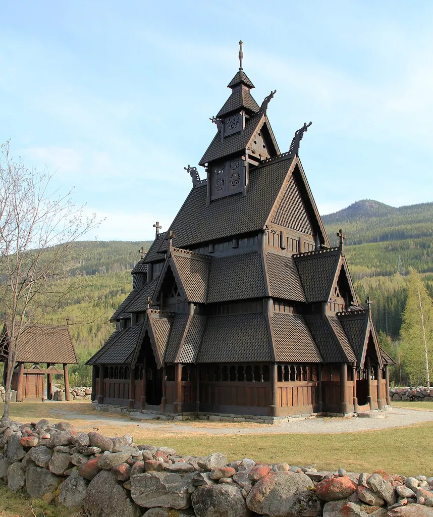 Gol stavechurch, the replica at Gol.