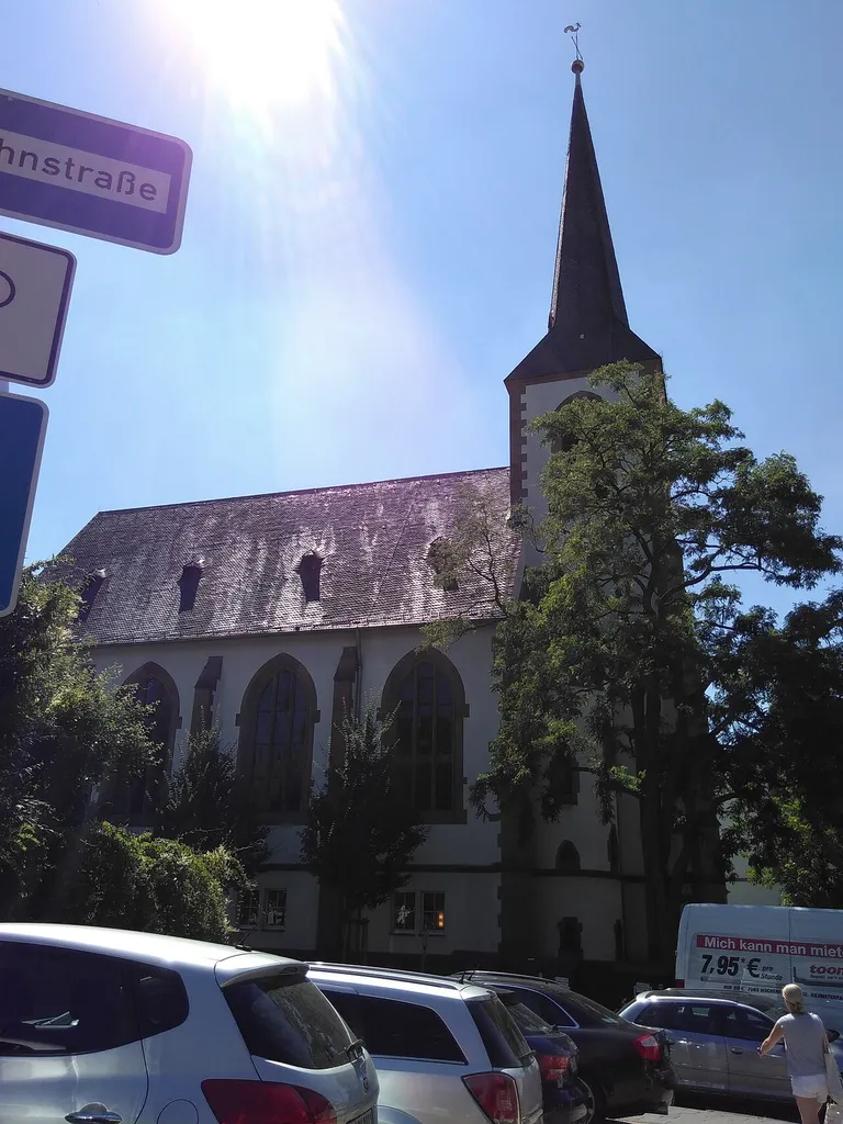 Die Stiftskirche in Darmstadt, von Norden aus gesehen.