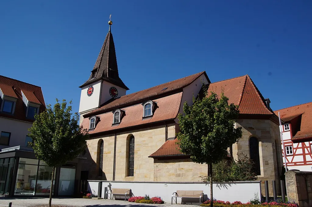 Die evangelische Pfarrkirche St Afra in Reichenschwand bei Hersbruck
