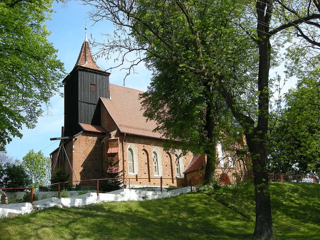 The church in Czarne Dolne, Poland.
